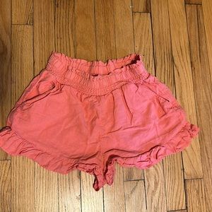 Aerie flowy linen shorts